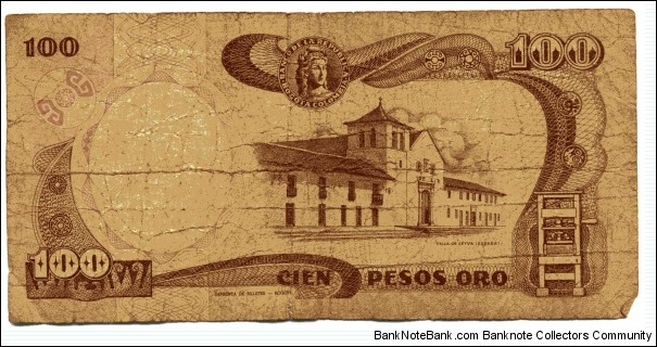 Banknote from Colombia year 1991