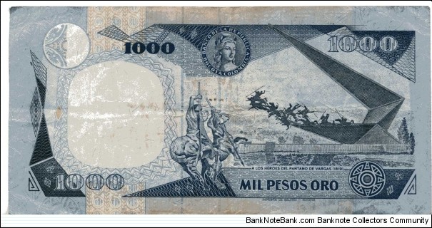 Banknote from Colombia year 1990