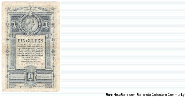 1 Gulden/Forint(Austro-Hungarian Empire 1882)  Banknote