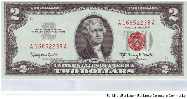  2 Dollars Banknote