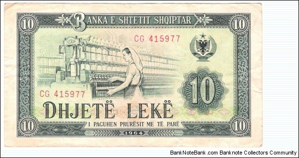 10 Leke(1964) Banknote