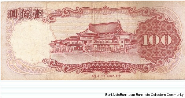 Banknote from Taiwan year 1987