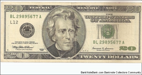 20 American Dollar Banknote