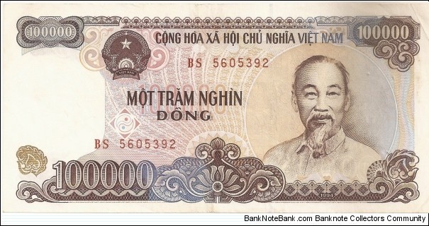100,000 Vietnamese Dong Banknote