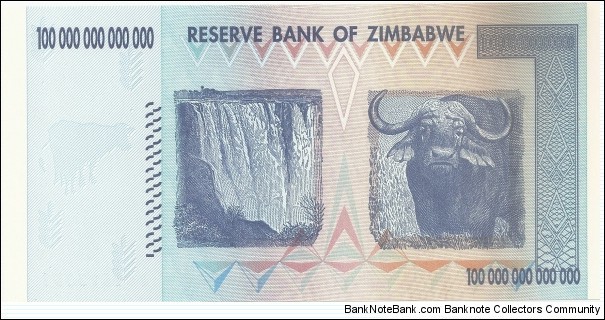 Banknote from Zimbabwe year 2008