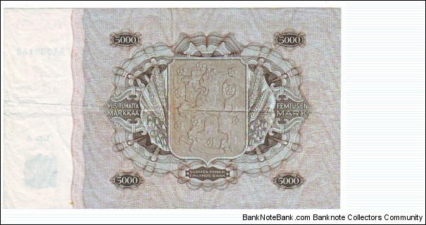 Banknote from Finland year 1945