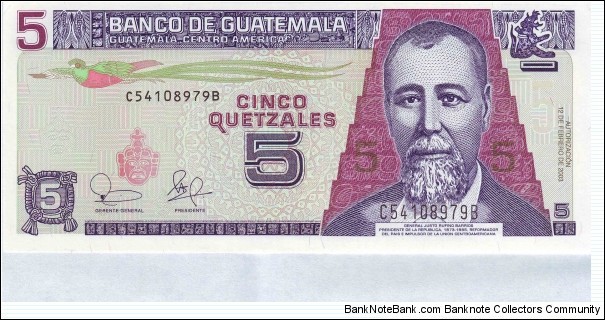  5 Quetzales Banknote