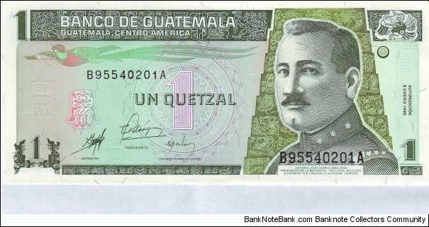  1 Quetzal Banknote