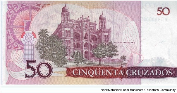 Banknote from Brazil year 1986