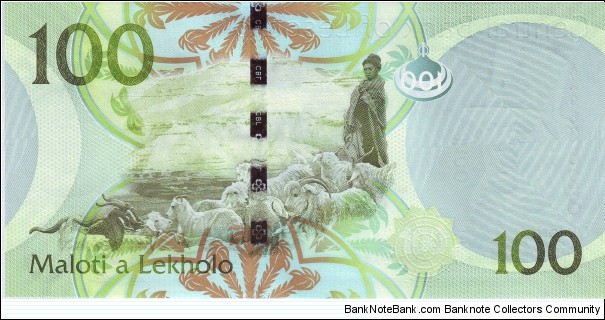 Banknote from Lesotho year 2010