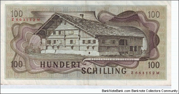 Banknote from Austria year 1969