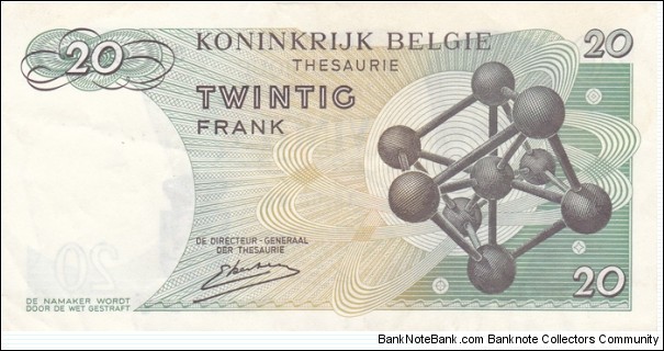 Banknote from Belgium year 1964