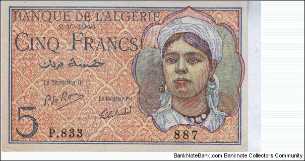  5 Francs Banknote