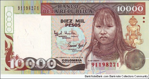  10,000 Pesos Banknote