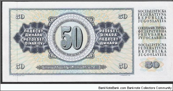 Banknote from Yugoslavia year 1968