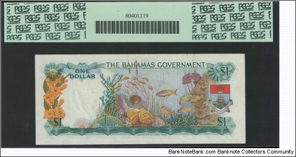 Banknote from Bahamas year 1965