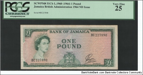 Jamaica P 51Cb Banknote