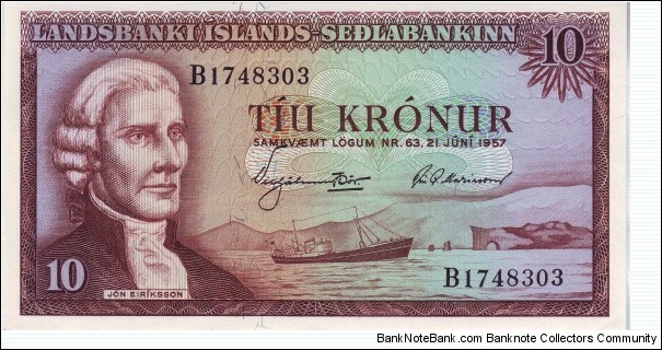  10 Kronur Banknote