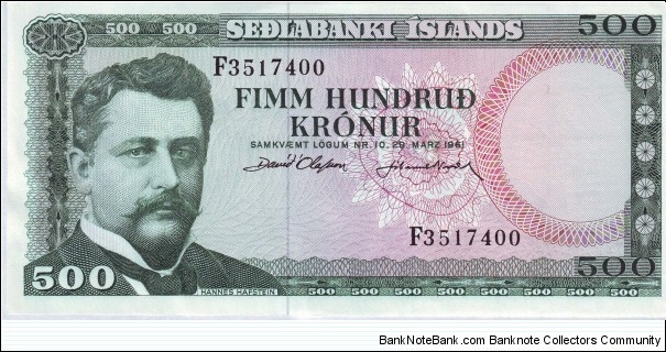  500 Kronur Banknote
