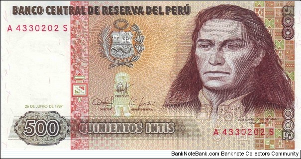  500 Intis Banknote