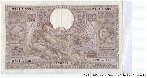  100 Francs Banknote