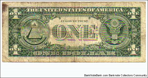 Banknote from USA year 1977