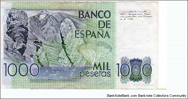 Banknote from Spain year 1979