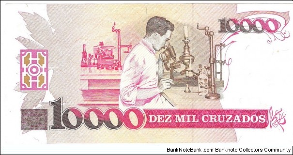 Banknote from Brazil year 1989