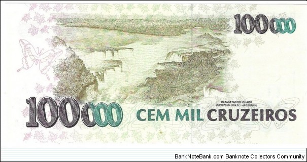 Banknote from Brazil year 1993