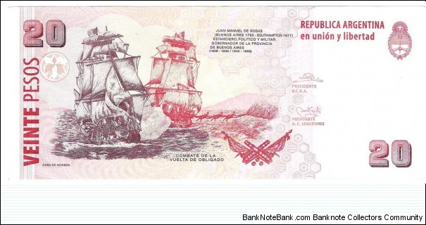 Banknote from Argentina year 2003