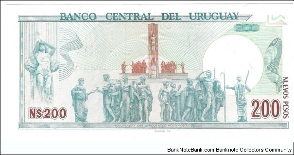 Banknote from Uruguay year 1986