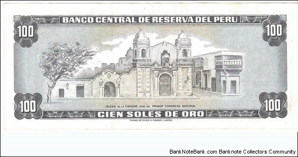 Banknote from Peru year 1974
