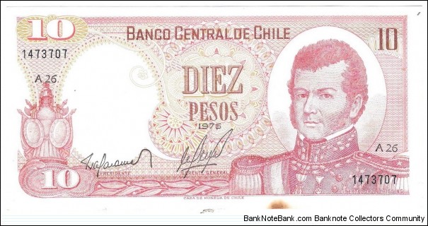 10 Pesos(1975) Banknote
