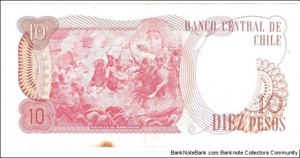 Banknote from Chile year 1975