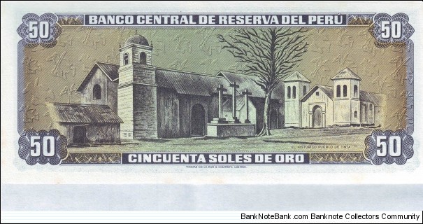 Banknote from Peru year 1977