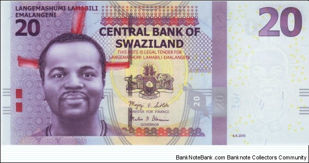  20 Emalangeni Banknote