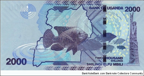 Banknote from Uganda year 2010