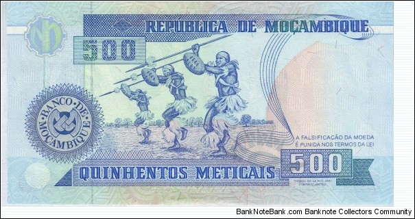 Banknote from Mozambique year 1991