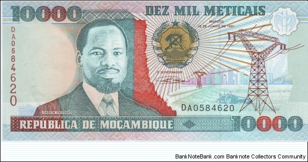  10,000 Meticais Banknote