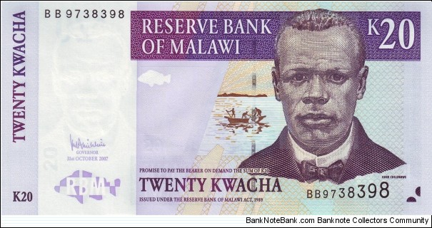  20 Kwacha Banknote
