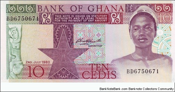  10 Cedis Banknote