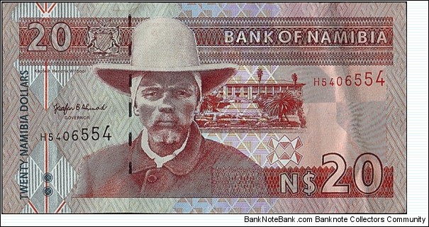 Namibia N.D. 20 Dollars. Banknote