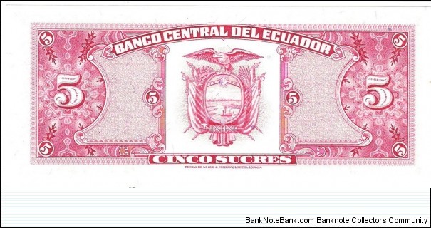 Banknote from Ecuador year 1988