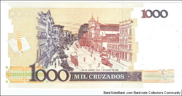 Banknote from Brazil year 1988