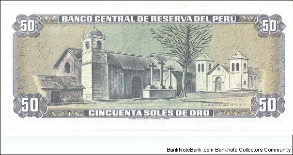 Banknote from Peru year 1977