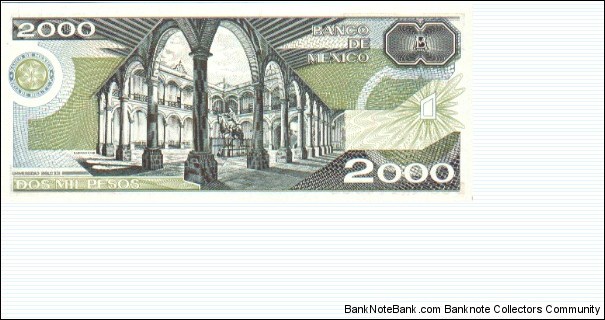 Banknote from Mexico year 1989