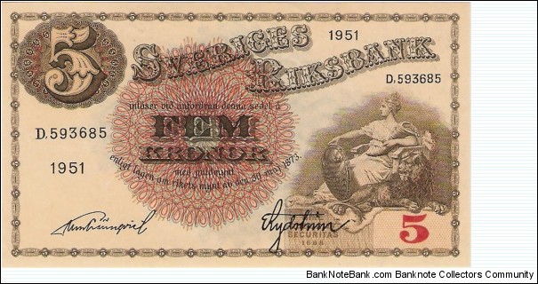 5 Kronor Banknote