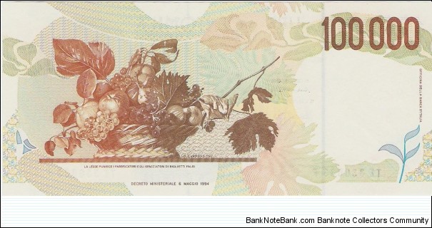 Banknote from Italy year 1998