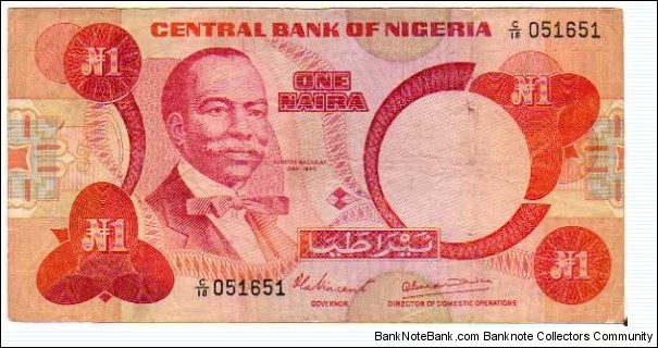 1 Naira__pk# 19 a Banknote