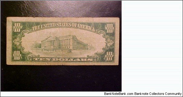 Banknote from USA year 1929